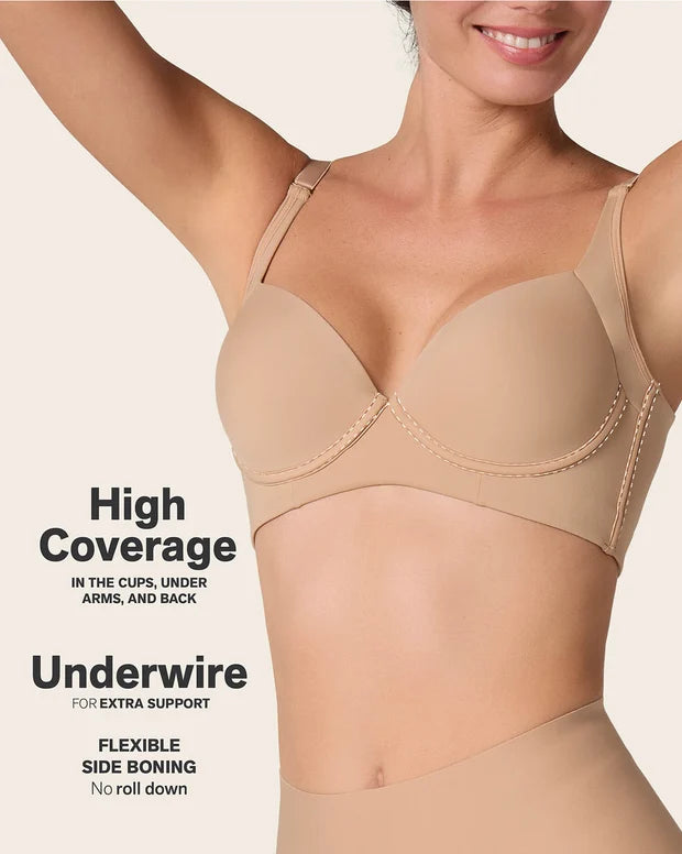 Back Smoothing Bra with Soft Full Coverage Cups